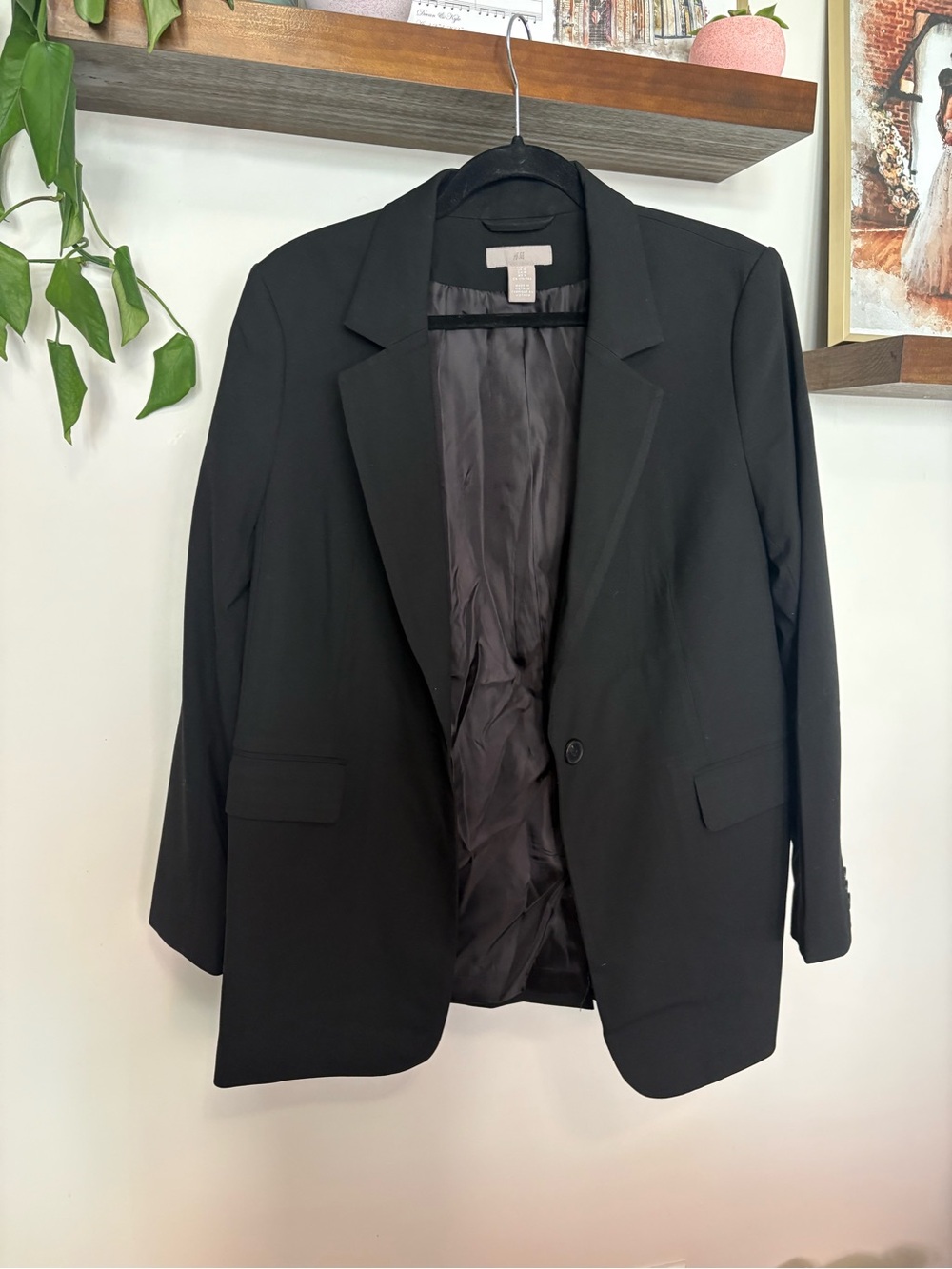 H&M Black Single-Button Women's Blazer